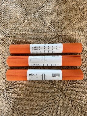 IKEA MÄRIT - 3 Orange Table Runners